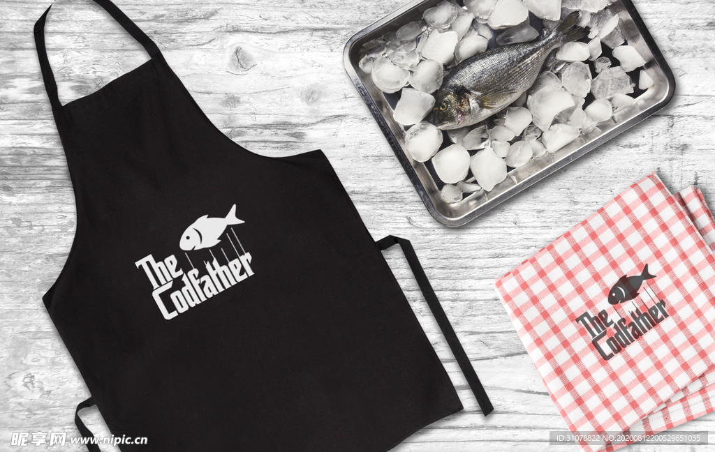 围裙样机效果图