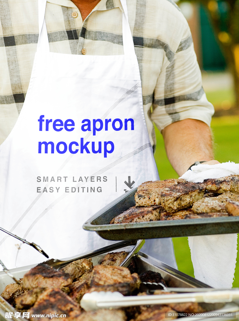 围裙样机效果图