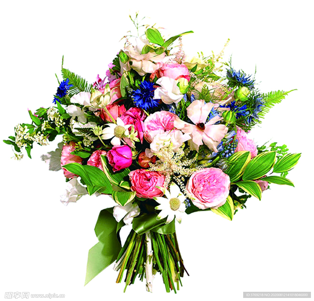 鲜花  一束鲜花 透明图层