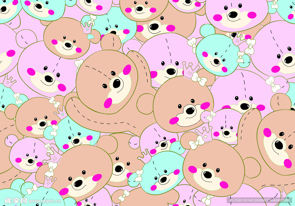 熊仔 熊猫 公仔 数码印