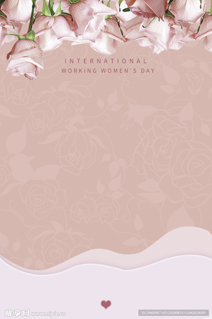 玫瑰花粉色背景