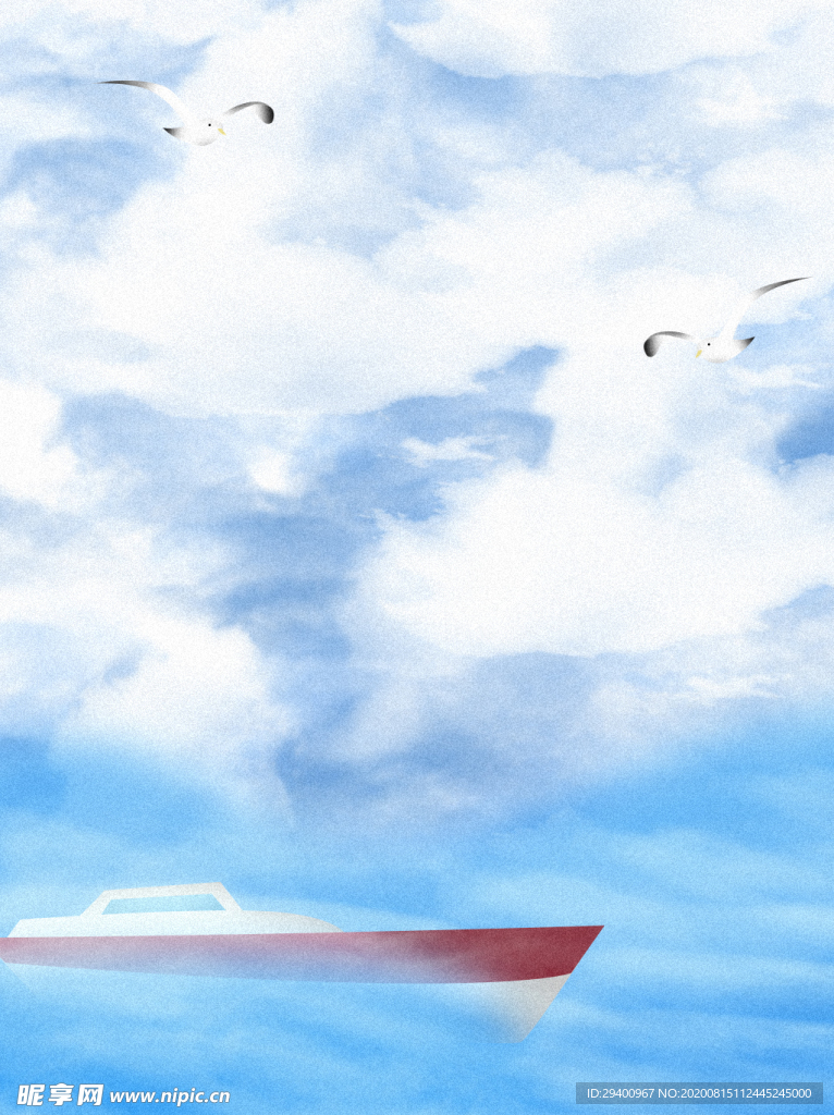 蓝色小清新背景