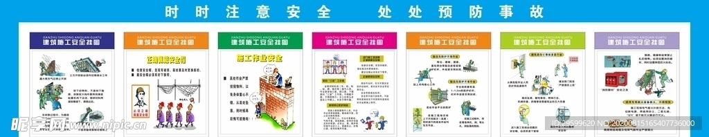 建筑施工安全挂图