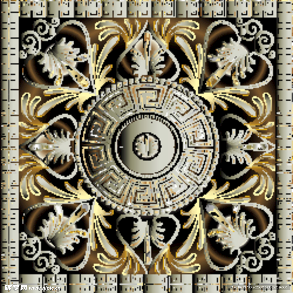 EPS AI 欧式花纹矢量