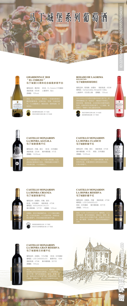 葡萄酒产品信息展架易拉宝海报