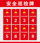 加油站安全巡检牌