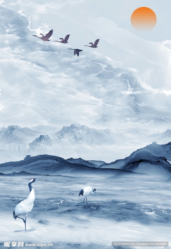 中国风海报背景