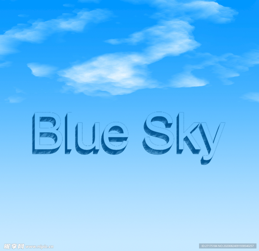 天空文字云彩