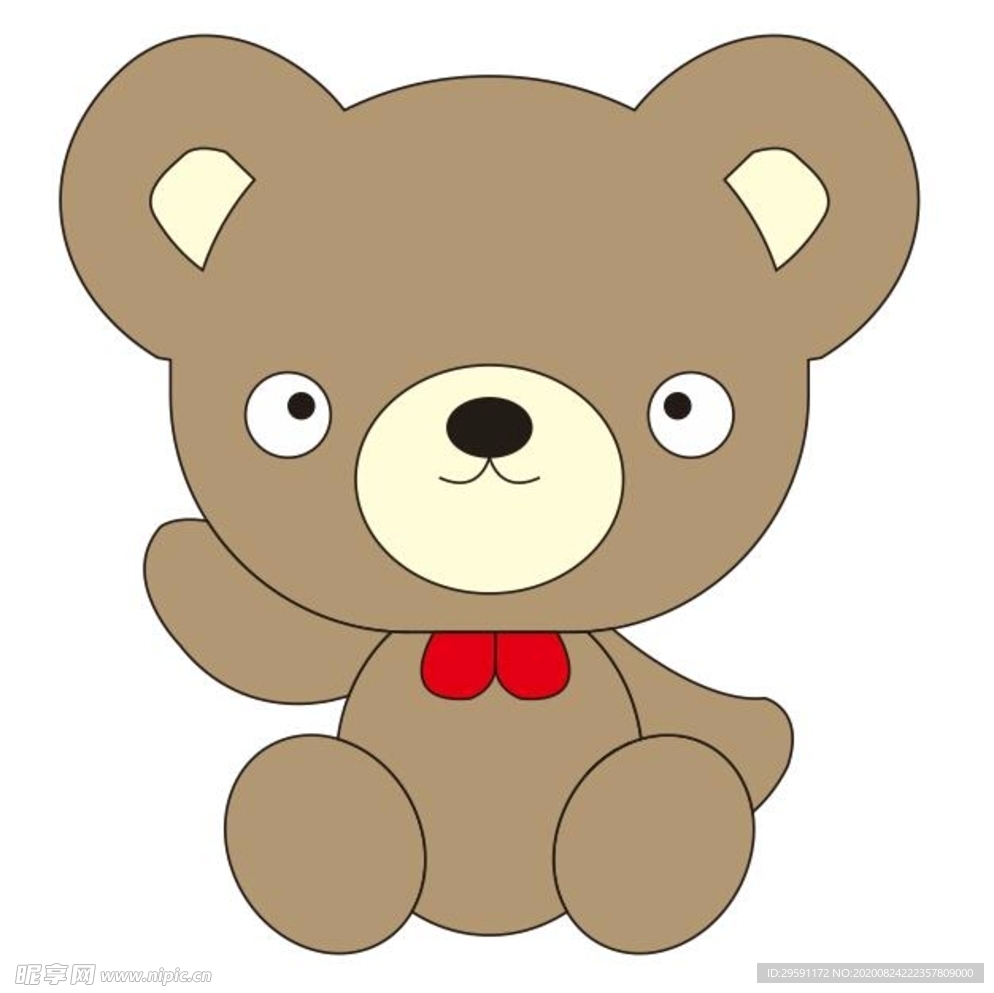 矢量卡通小熊