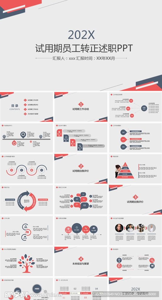 试用期转正PPT