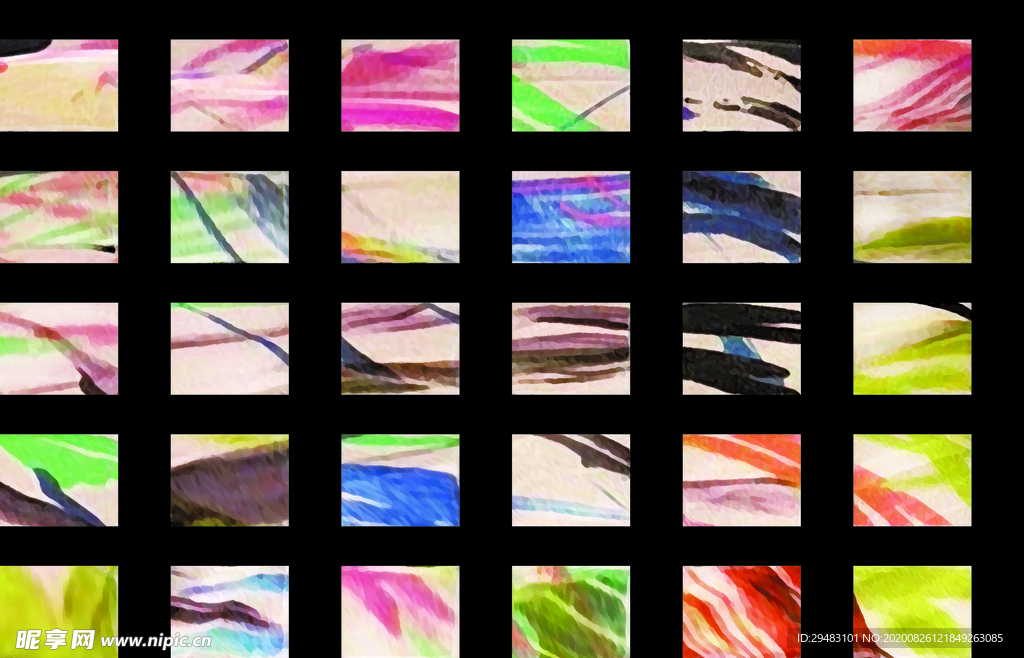 韩系花型 大牌花型 线条小花