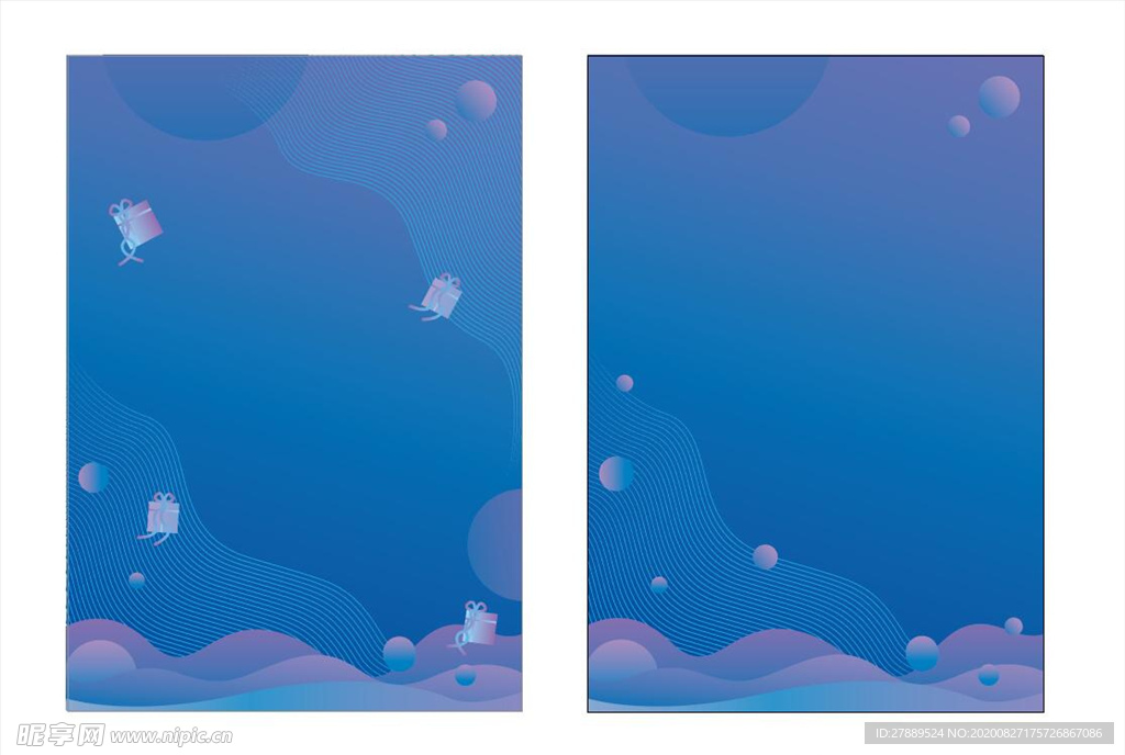 蓝色背景设计图