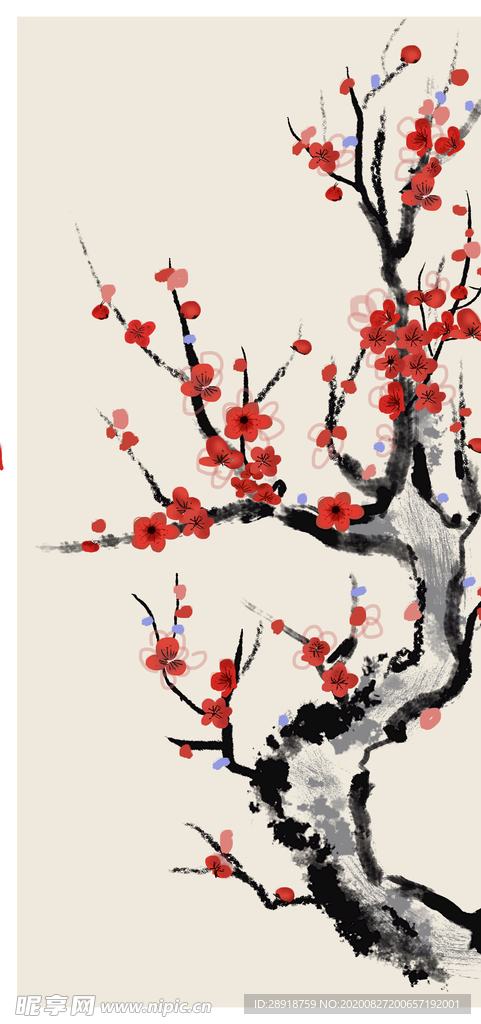 中式梅花装饰画