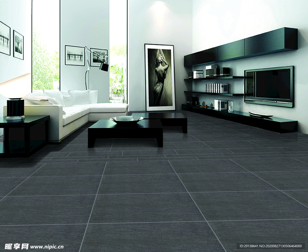 陶瓷 瓷砖 北欧 空间 效果图