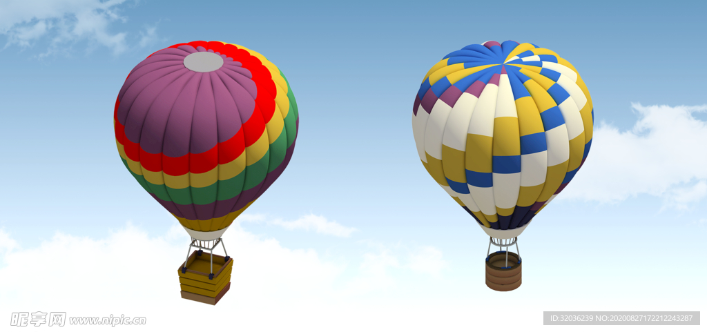 天空热气球