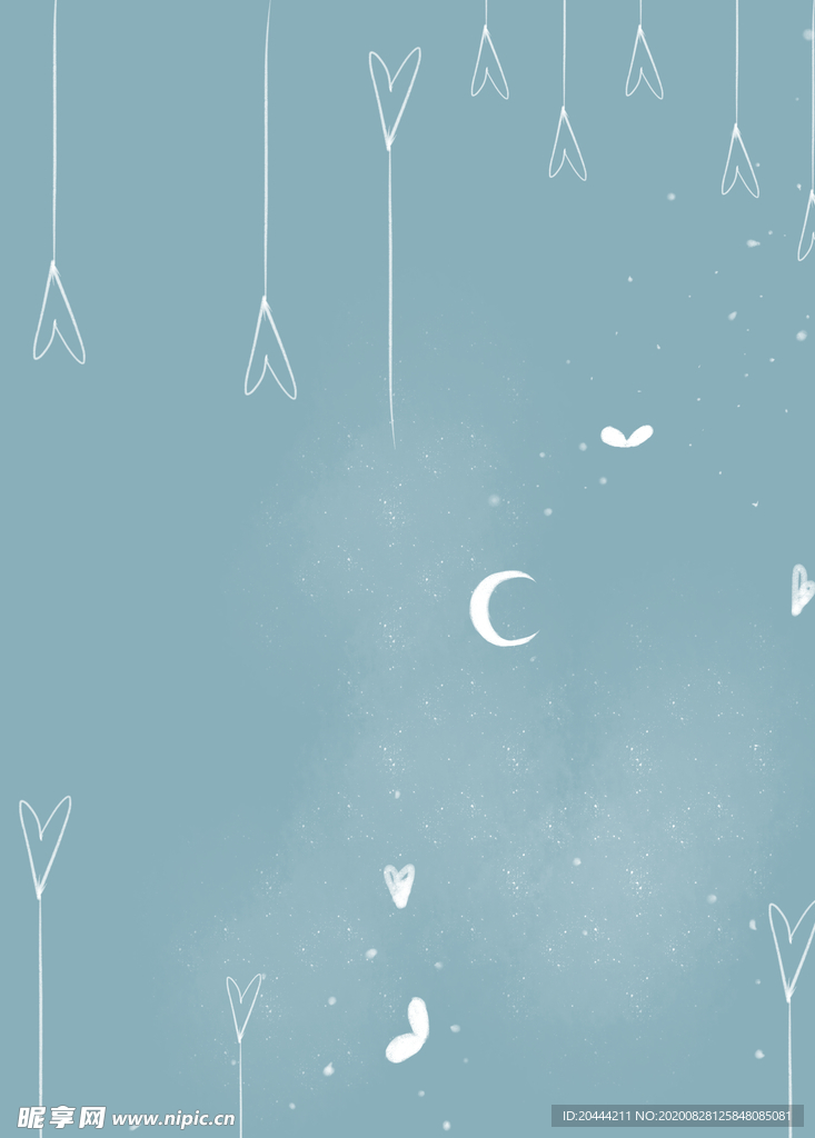 清新粉笔画背景