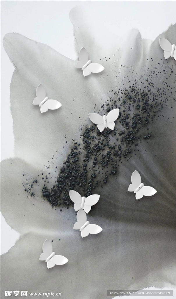 水墨山水 装饰画 玄关图