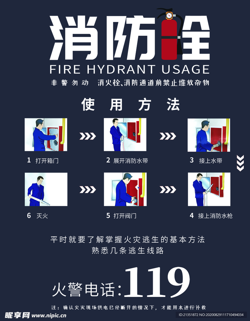消防栓使用方法