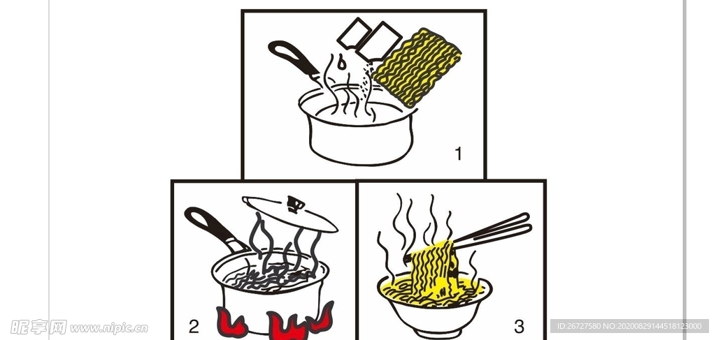 食用方法 步骤 程序 泡面 煮