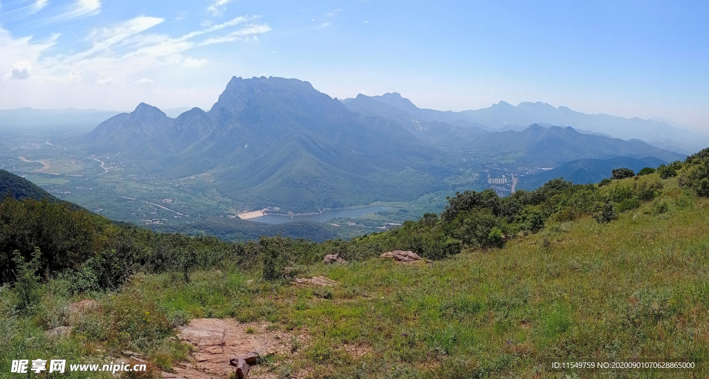 中岳嵩山 少室山全景