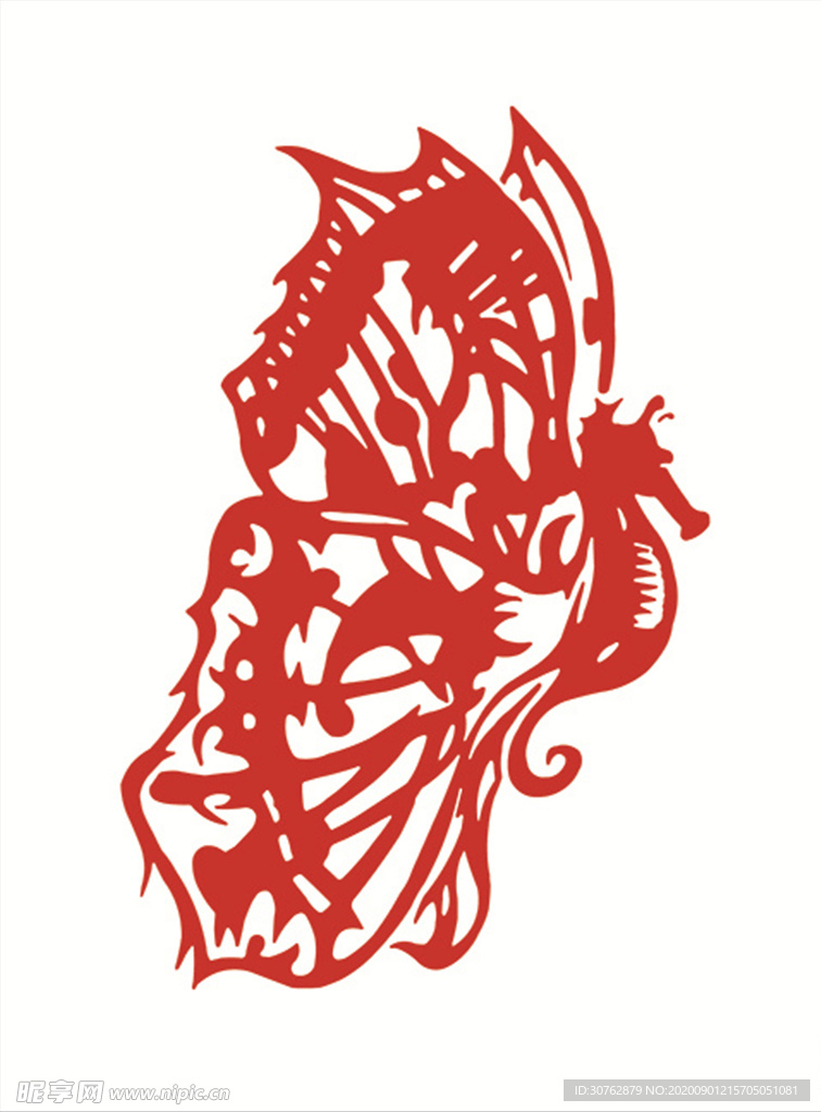 海马飞马飞龙印花腾图图腾