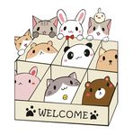 卡通小动物矢量图