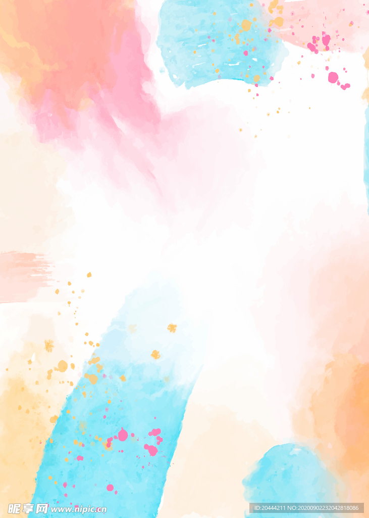 矢量水墨晕染效果背景