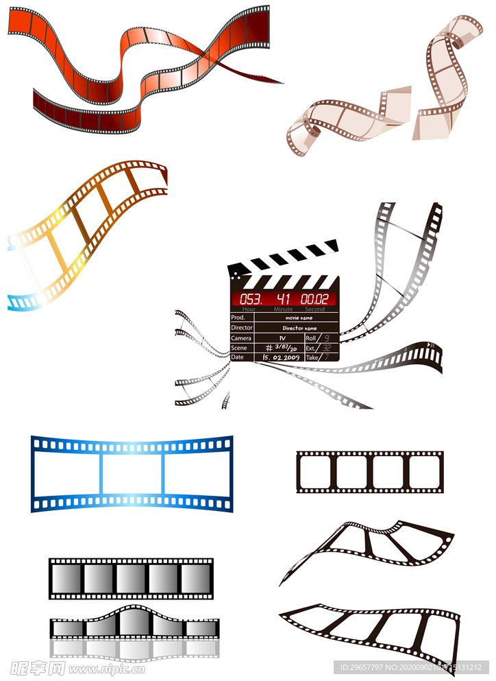 矢量电影拍摄素材