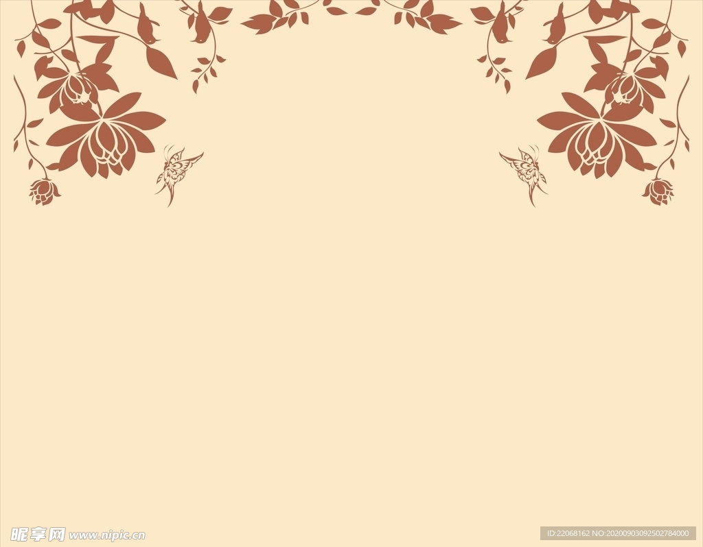 硅藻泥对角花背景图案