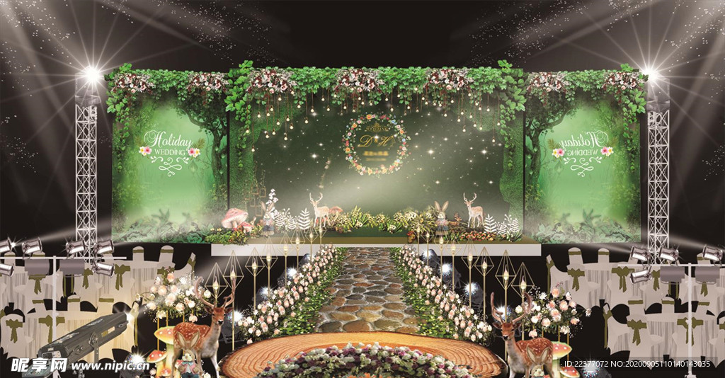 森系婚礼效果图