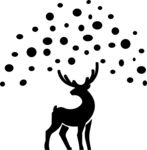 鹿logo 鹿头 鹿剪影