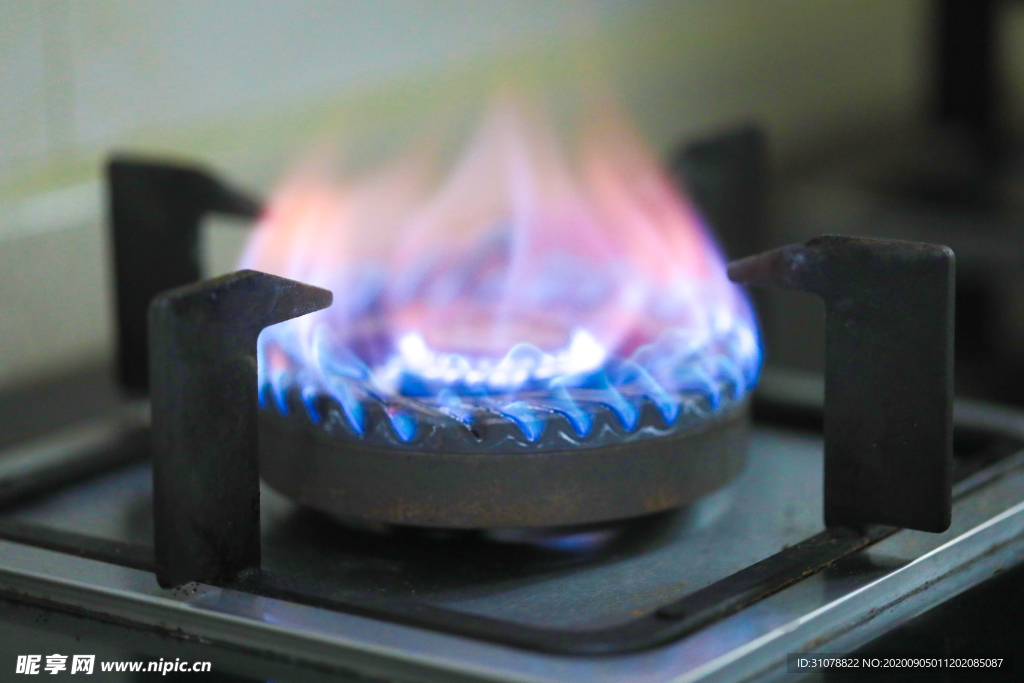 液化气火焰燃烧摄影