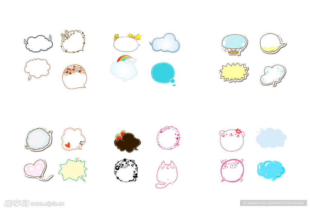 卡通对话框会话框