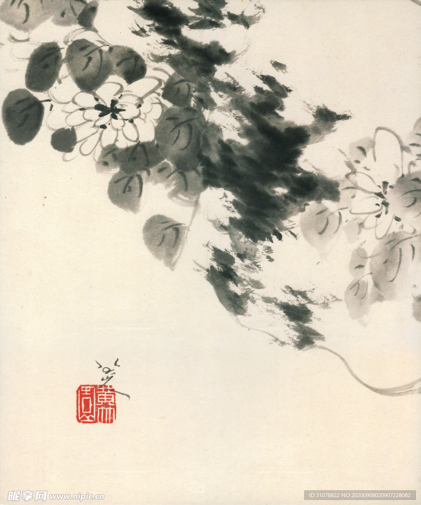 中国风传统水墨画