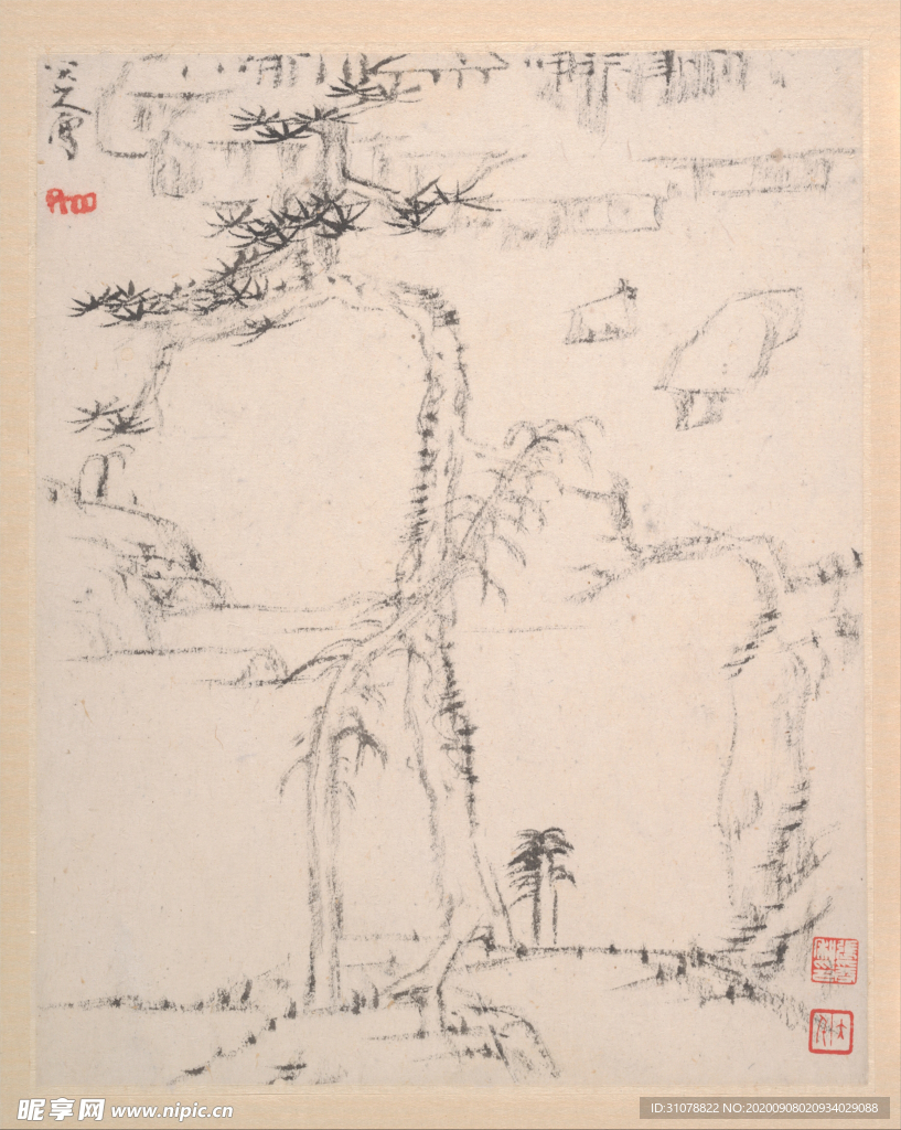 中国风传统水墨画