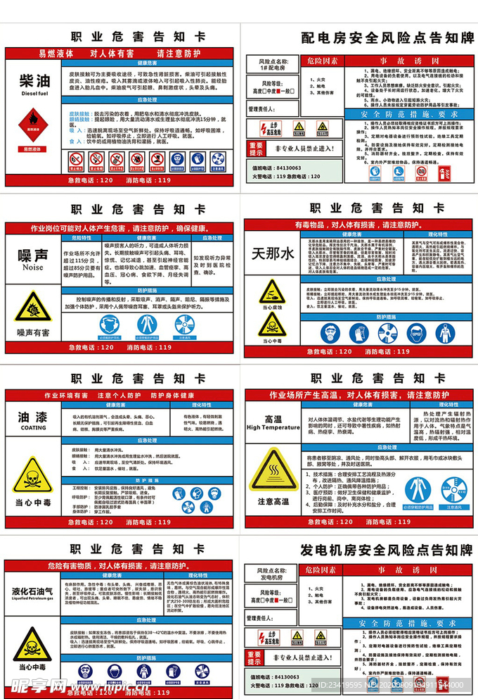 职业健康安全标识