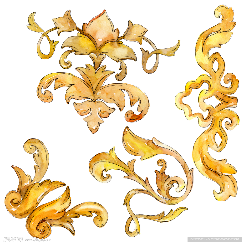 数码印花 大牌欧式花纹