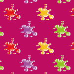 喷墨 水墨印底纹图案 矢量图