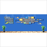 文化墙 蓝色 企业文化墙 荣誉