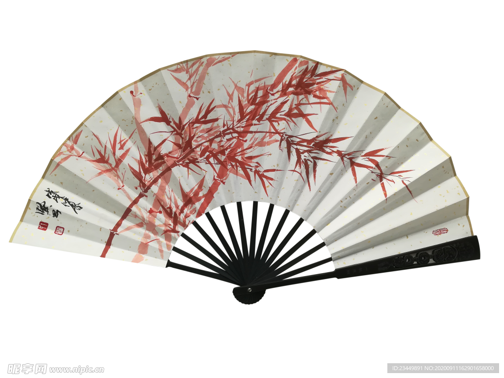 【国画】朱竹图