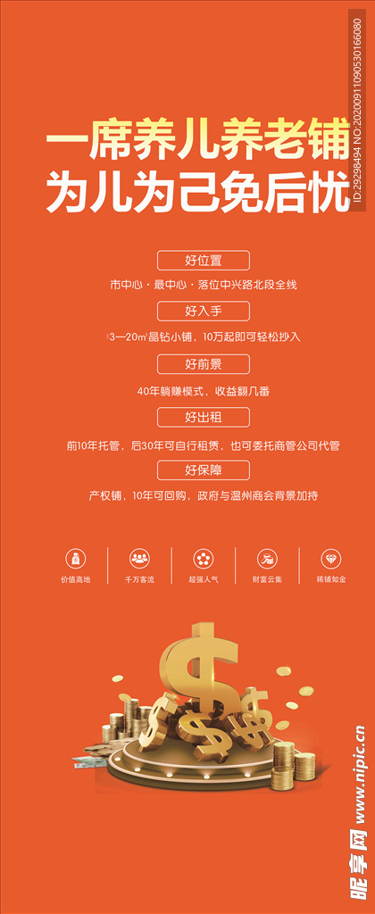 房地产展架 商铺展架  房地产