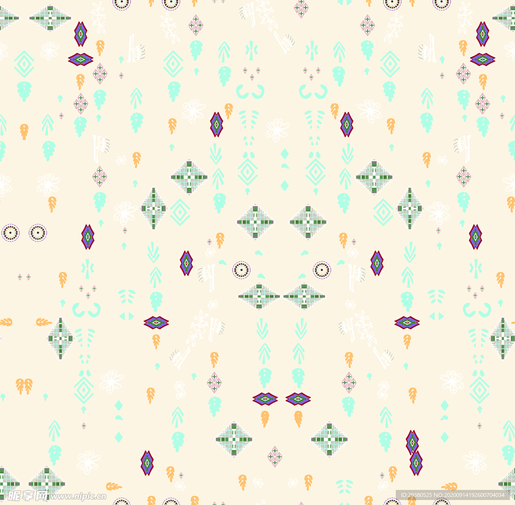 图案 大牌 腰果花 数码 印花