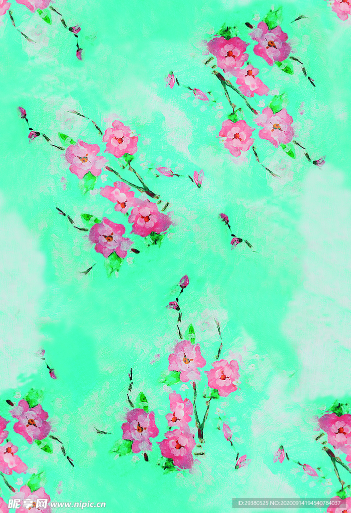 扎染 大牌 小碎花 数码 印花