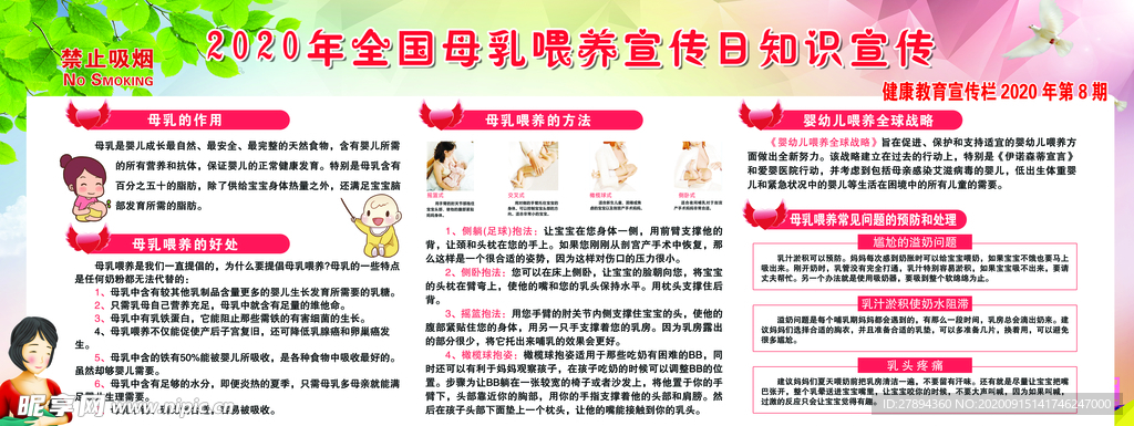 卫生院8月世界母乳喂养周宣传栏