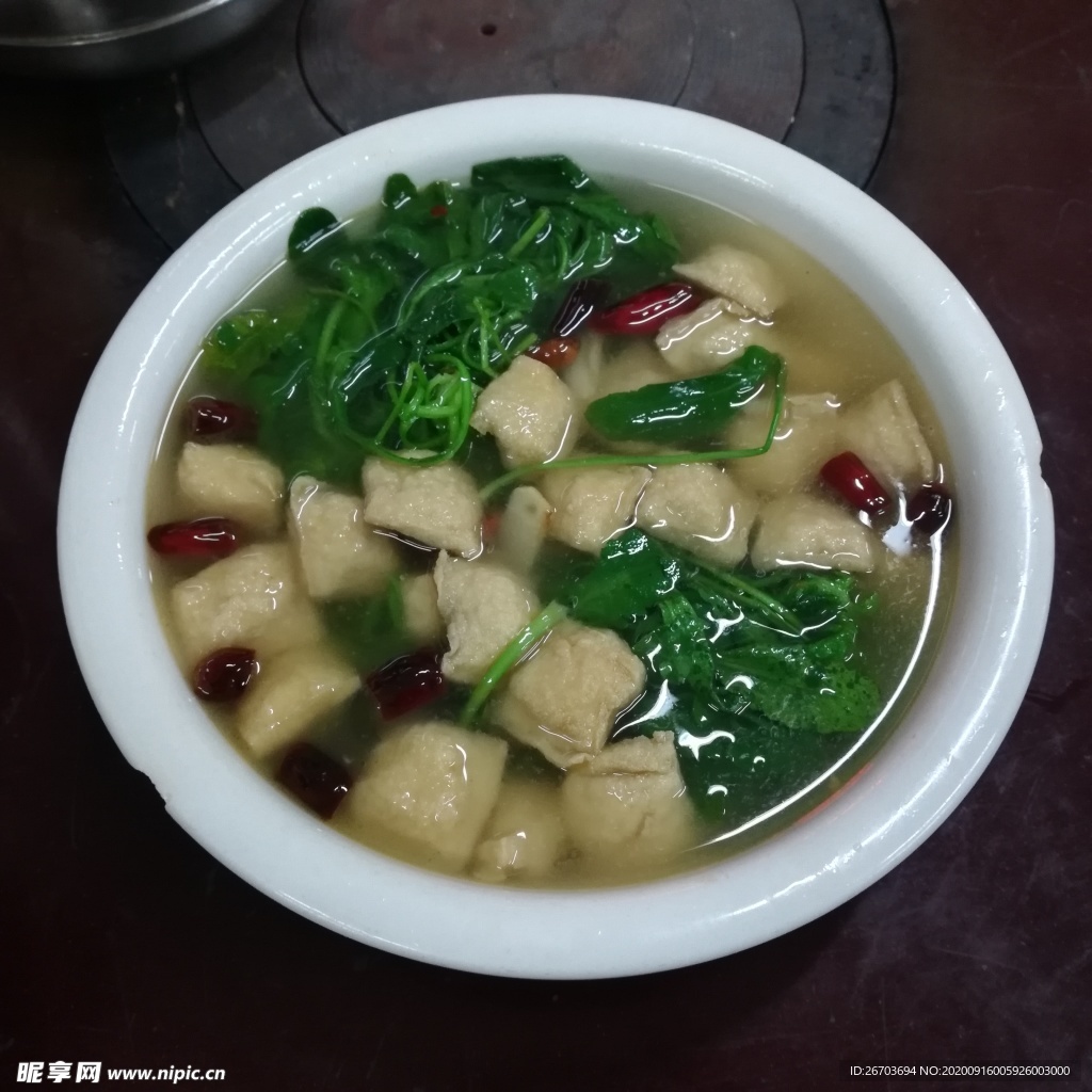青菜豆腐汤