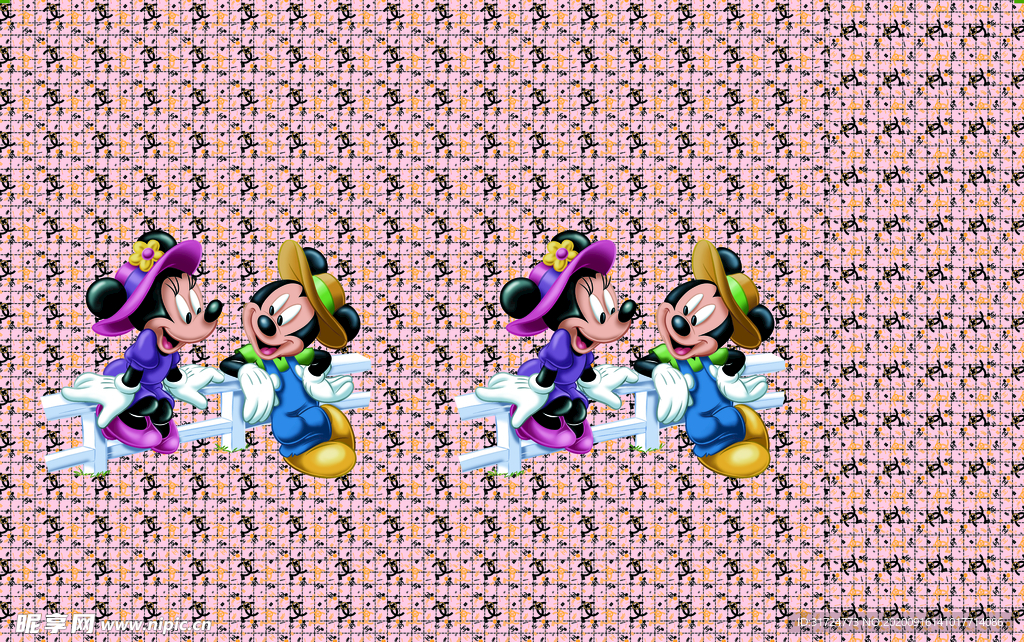 米奇  古驰  字母 数码印花