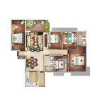 平面户型彩平图