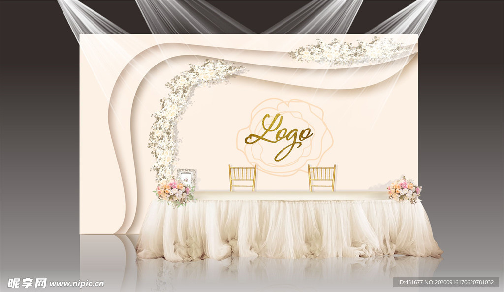 婚礼迎宾区效果图