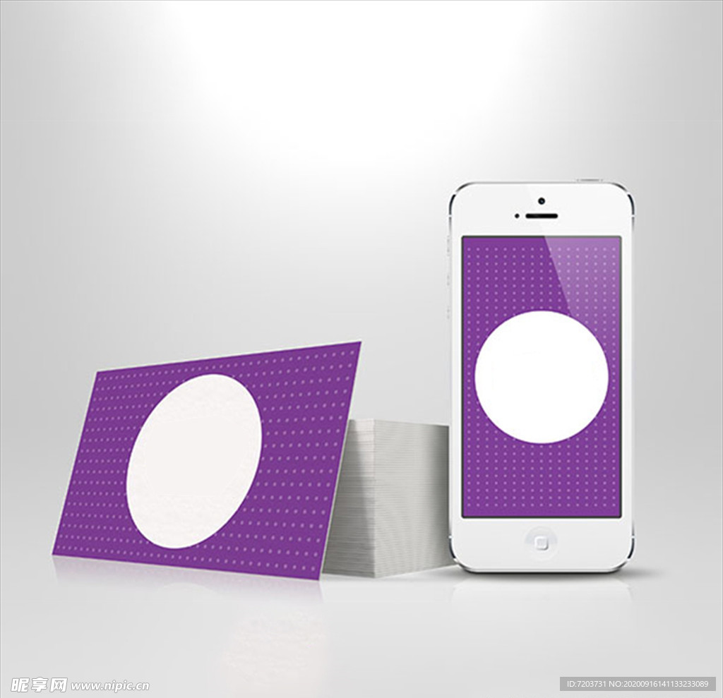 名片与手机样机