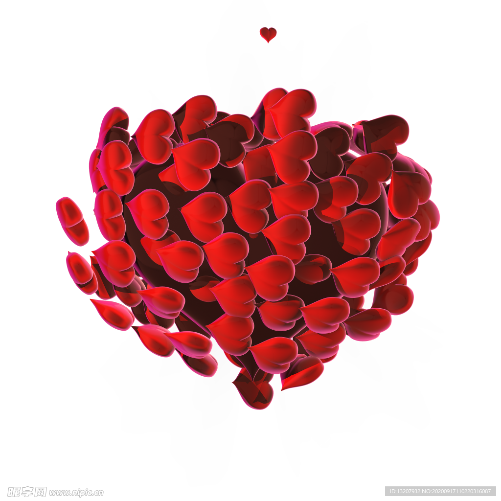 立体心形素材
